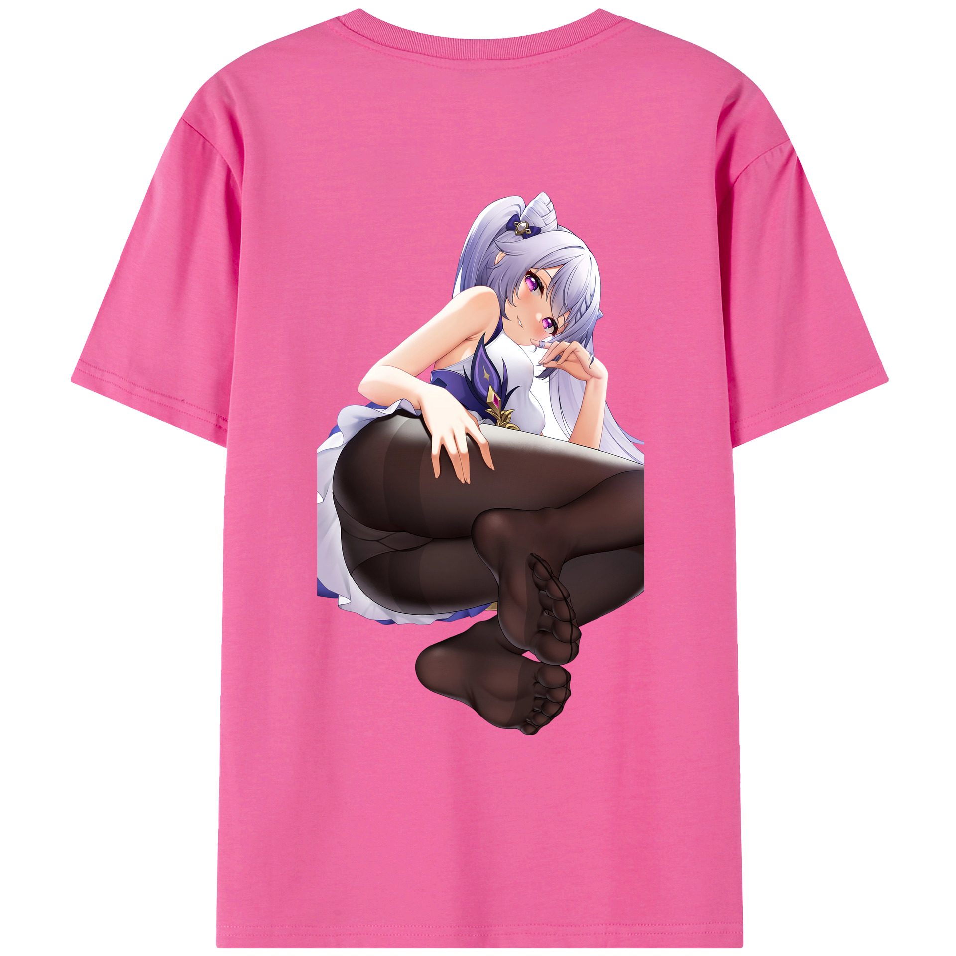 げんし神 刻晴 こくせい genshin Kokusei レディース半袖Tシャツ(バックプリント)